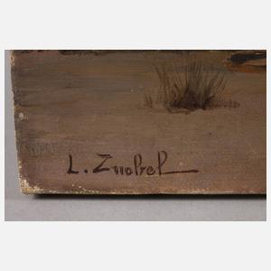 L. Znobel, Nachtlager in der Wüste