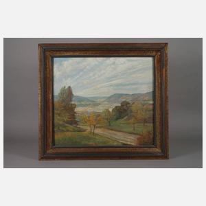 Adolph Ernst von Zschock, Blick in ein Talbecken