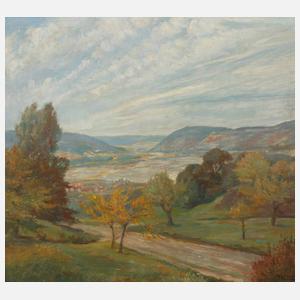 Adolph Ernst von Zschock, Blick in ein Talbecken