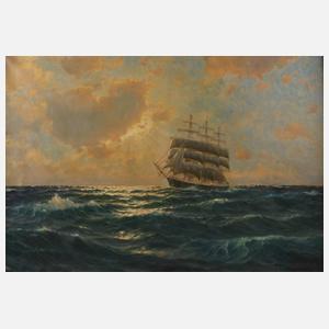 Segler im Abendlicht