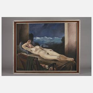 Schlummernder Mädchenakt