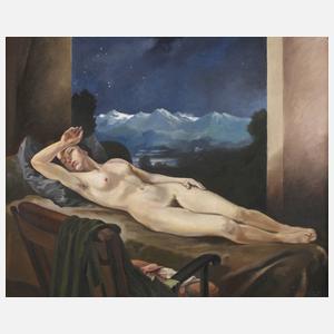 Schlummernder Mädchenakt