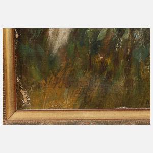 Jagdhund in der Heide