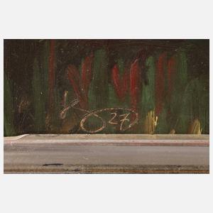 Landschaft mit durchbrechender Sonne