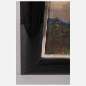 Landschaft mit durchbrechender Sonne