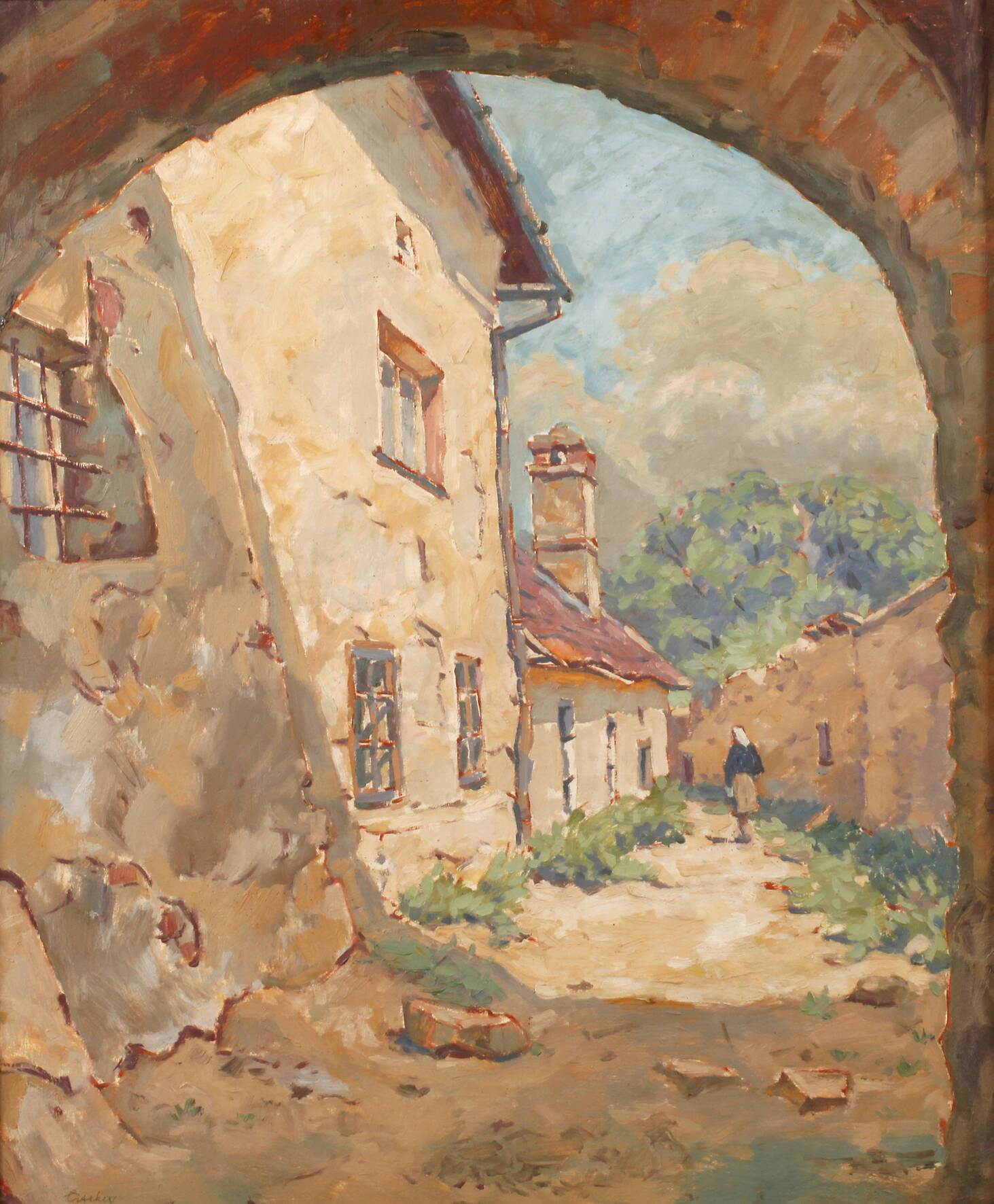 Slowakische Dorflandschaft