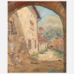 Slowakische Dorflandschaft