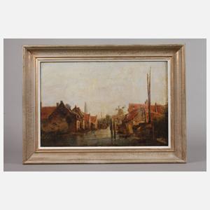 Holländische Grachtenlandschaft