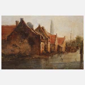 Holländische Grachtenlandschaft