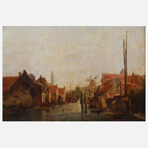 Holländische Grachtenlandschaft