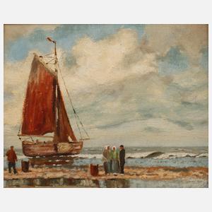 Nach der Heimkehr vom Fischen