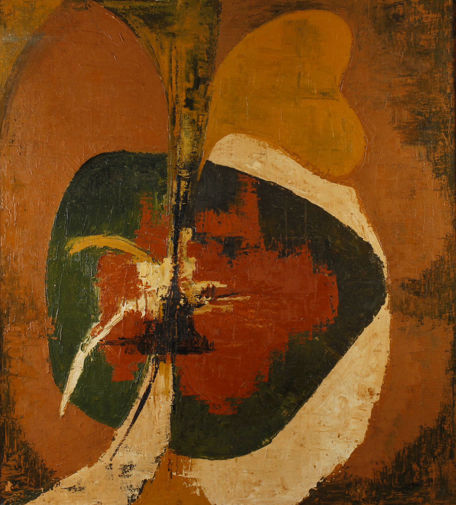 W. Birmele, "abstrakter Apfel"