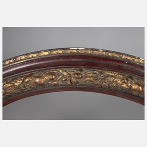 Ovalrahmen mit Fruchtgirlande