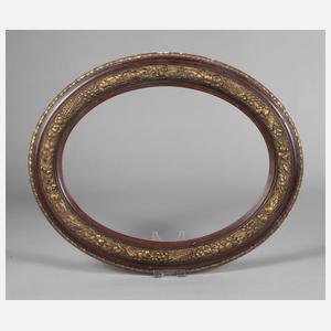 Ovalrahmen mit Fruchtgirlande