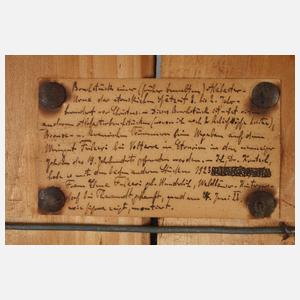 Etruskische Alabasterurnenfragmente aus Volterra