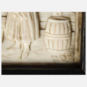 Feine Elfenbeinschnitzerei