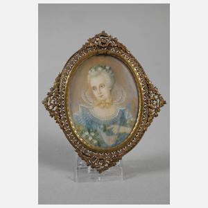 Drei Elfenbeinminiaturen