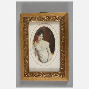 Drei Elfenbeinminiaturen