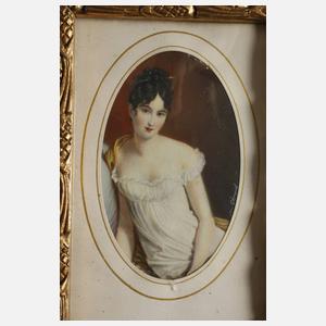 Drei Elfenbeinminiaturen