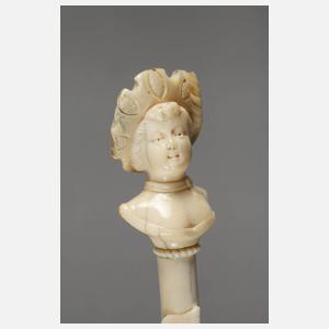 Flanierstock Elfenbein