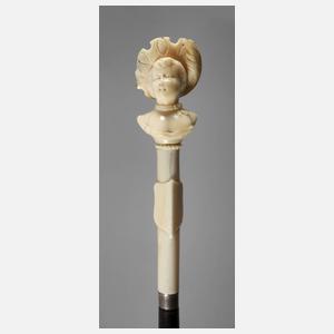 Flanierstock Elfenbein