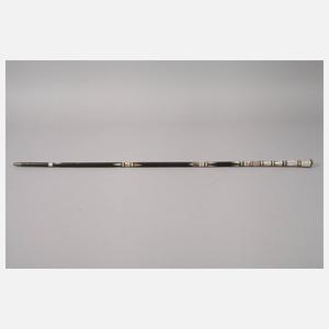 Spazierstock mit Intarsien