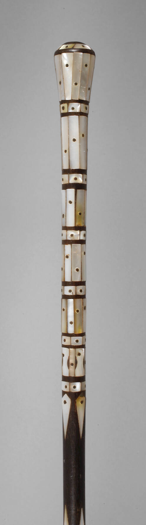 Spazierstock mit Intarsien