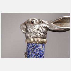 Feiner Spazierstock in der Art von Fabergé