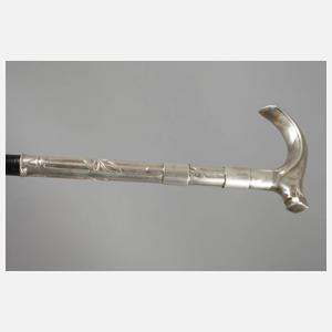Spazierstock Silber