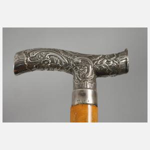 Spazierstock Silber