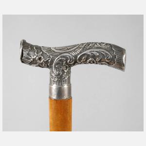 Spazierstock Silber