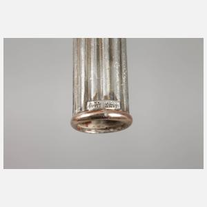 Stockgriff Silber mit Goldmontierung