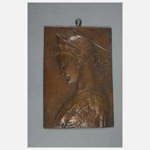 Fünf Bronzeplaketten