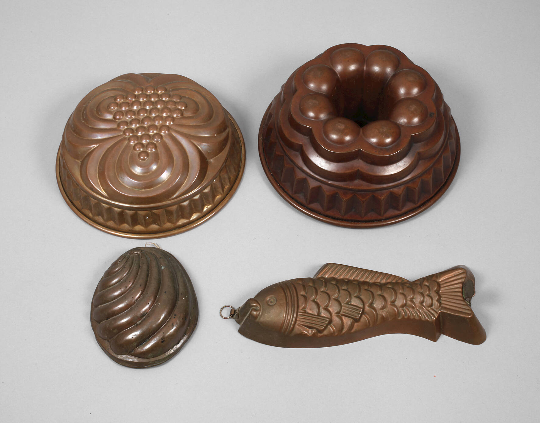 Konvolut Kupferbackformen