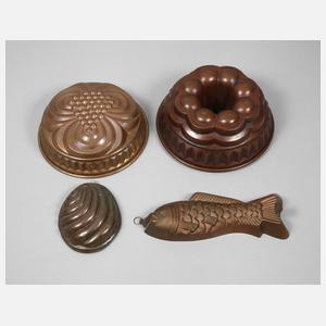 Konvolut Kupferbackformen