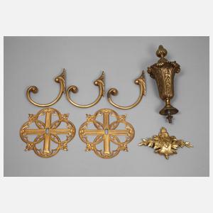 Konvolut Bronzebeschläge