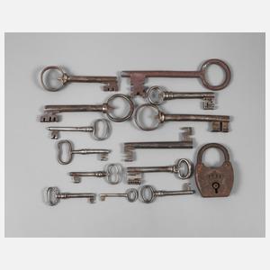 Konvolut historische Schlüssel