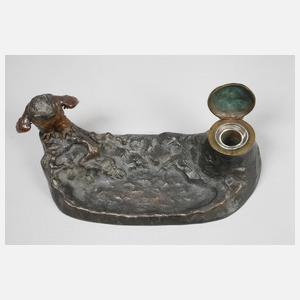 Figürliche Schreibtischgarnitur