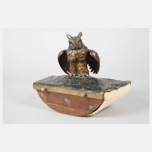 Figürliche Schreibtischgarnitur