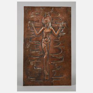 Drei christliche Wandreliefs