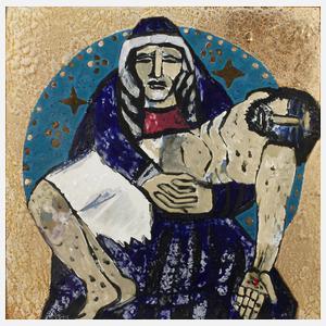 Emaillebild "Pieta"