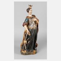 Geschnitzte Heiligenfigur Barock111