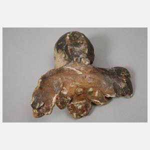 Zwei barocke Puttenhäupter