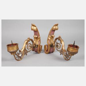 Paar Wandkerzenleuchter