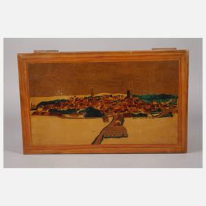 Intarsierte Schatulle