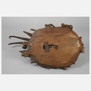 Geschnitzte Jagdtrophäe