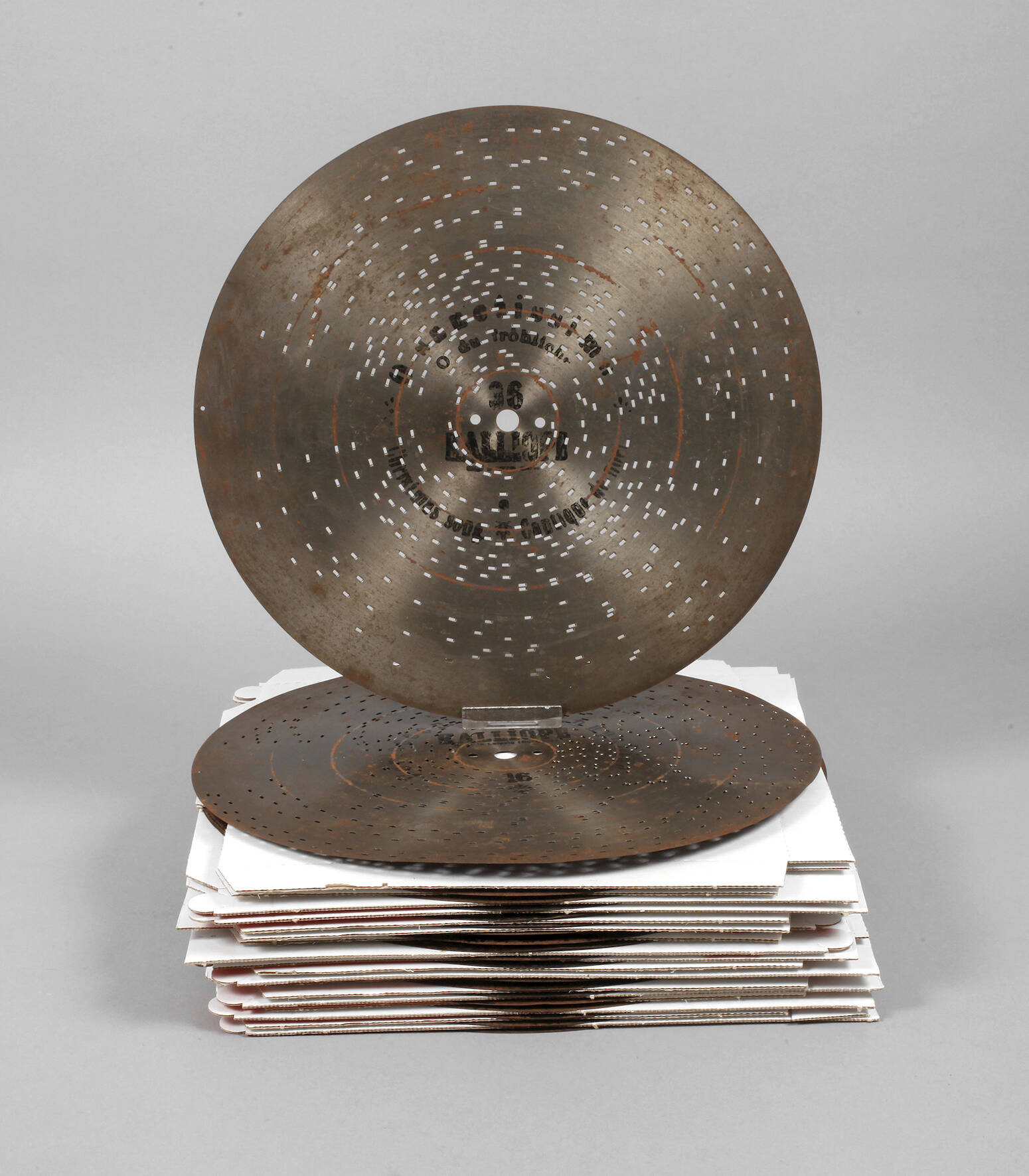 Konvolut Blechplatten Kalliope