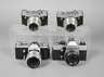 Vier Fotoapparate