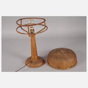 Tischlampe Korb