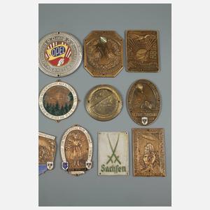 Konvolut Automobilplaketten